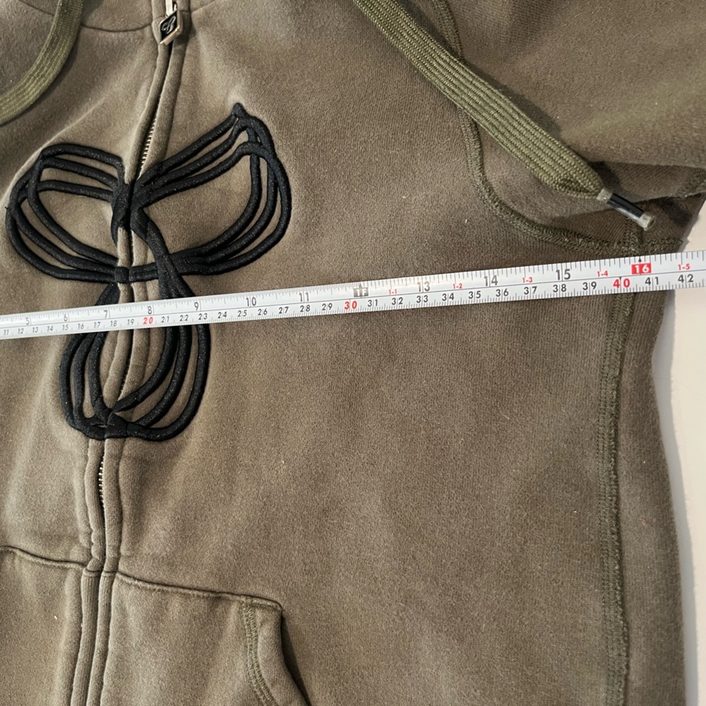 TNA Dark Green Hoodie with Black Logo - Picture 4 of 10
